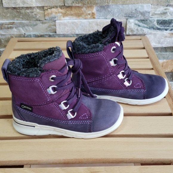 ECCO Kids First Mid Cut Lace Boot - Picture 6 of 9